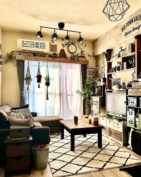 カーテンボックスのおしゃれなコーディネート