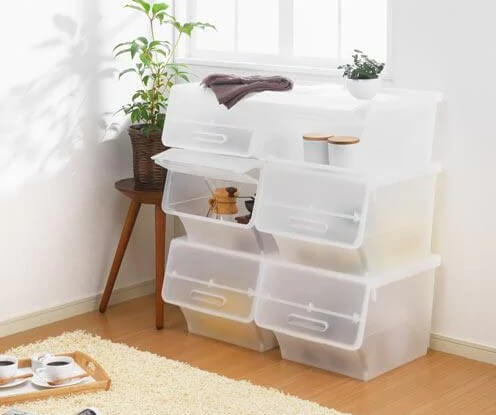 積み重ねても使いやすい収納ケース