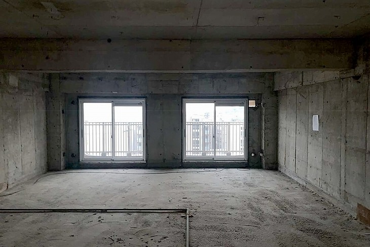 内装をまるごと取り除き、躯体をむき出し状態にすることを「スケルトン」という