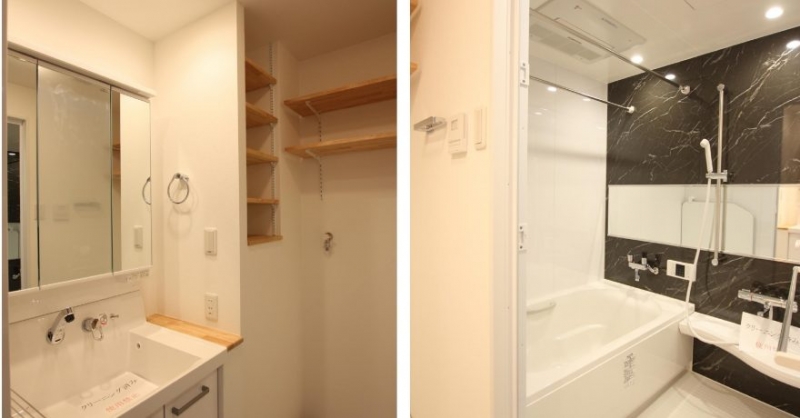 水回りの設備は白をチョイス