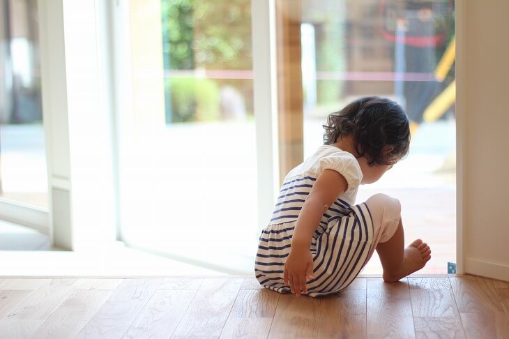 部屋の一部を土間として利用