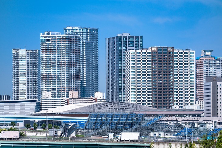 豊洲エリアのマンション群